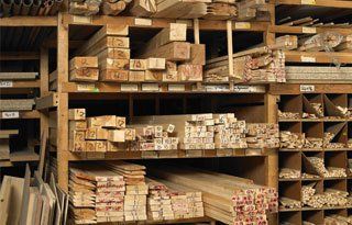 Industrial Plywood on Shelves
